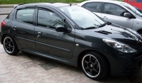 Z tech Peugeot 206 Mugen sitil �n/arka set cam r�zgarl���